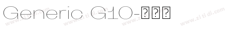 Generic G10字体转换 Generic G10字体转换